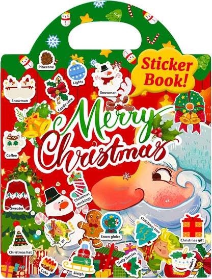 Benresive Reusable Sticker Book for Toddlers, Stickers for Kids, Travel Toys for Arts & Crafts Activities, Birthday Gift for Boys & Girls, Animals Dinosaurs Insects Themes
