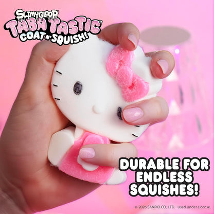 Hello Kitty® and Friends SLIMYGLOOP Taba Tastic™, Sanrio Taba Squishy Making Kit for Kids with Ultra Soft Hello Kitty Squeeze Toy & Flocking Fiber, Cute Sensory Bin Filler Sensory Toys for Kids