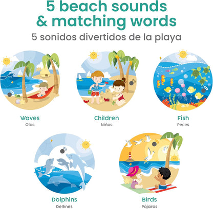 Binibi La Granja Bilingual Sound Book - Interactive Spanish Learning for Babies - Ages 1-5