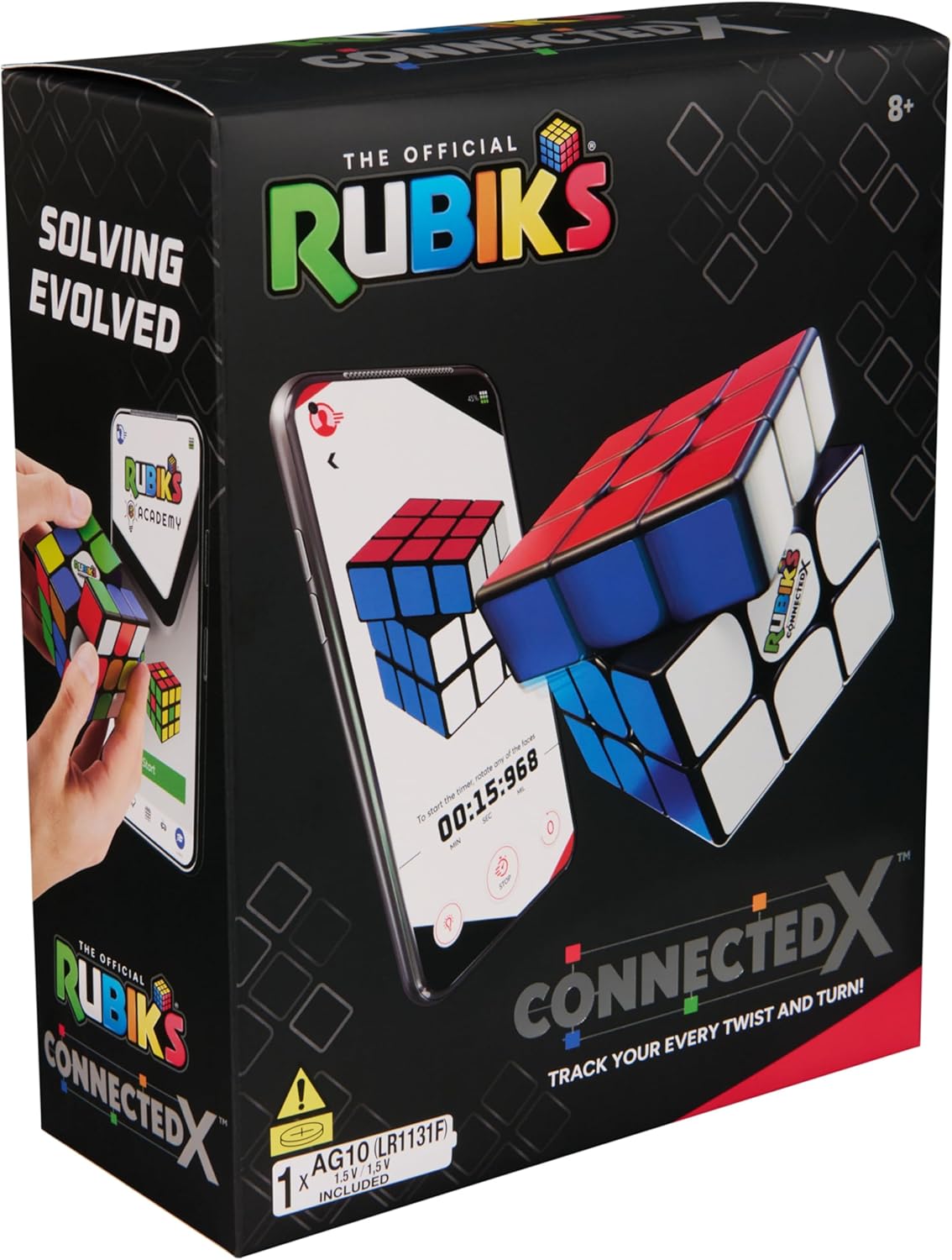 Rubik’s Cube, Special Retro 50th Anniversary Edition, Original 3x3 Cube Collectible & Desk Décor, Problem-Solving Brain Teaser, Fidget Toy, Sensory Puzzle for Adults, Teens, Kids, for Ages 8 & Up
