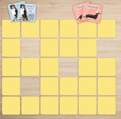 Dogs Memory Match Game (Set of 72 cards)