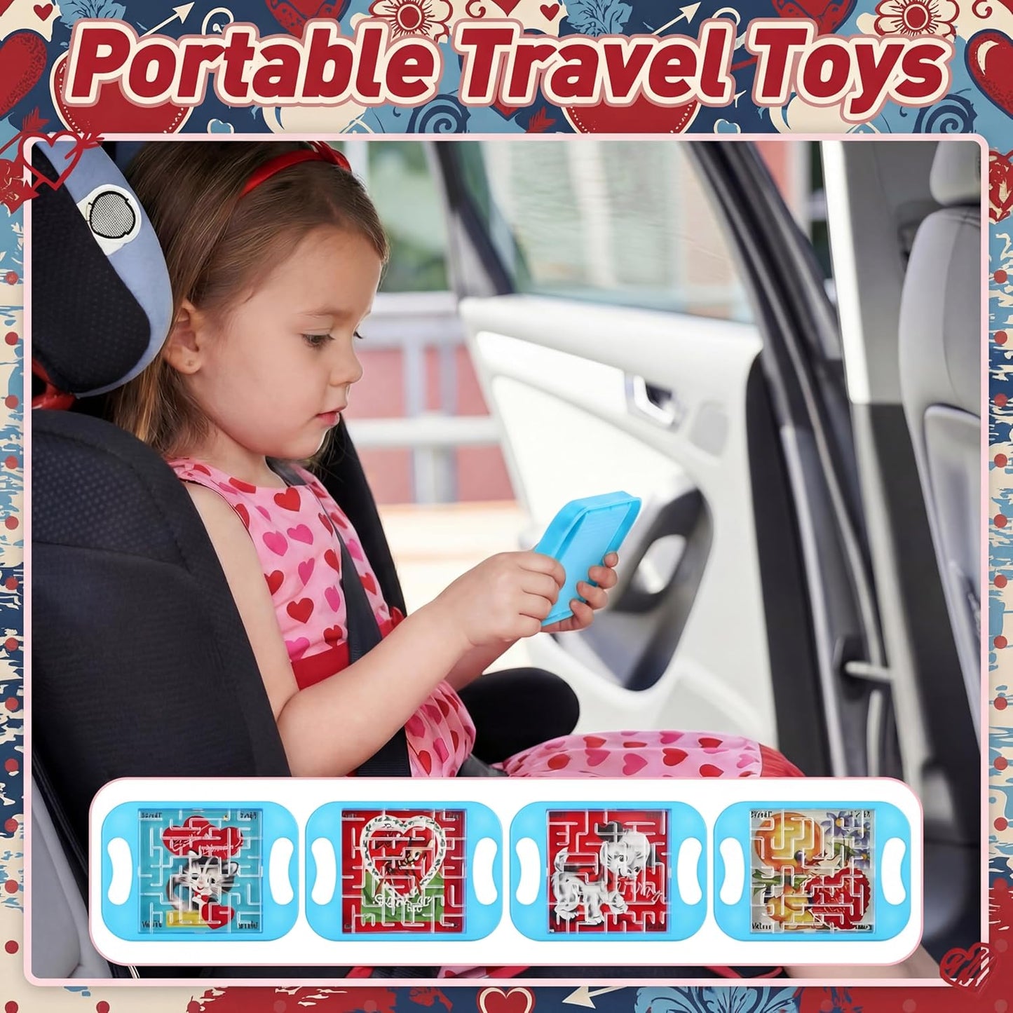 JellyArch 24 Pcs Maze Puzzle Cube Bulk Maze Game Puzzle Educational Cube Handheld Brain Teaser Puzzles Escape Room Party Favor Graduation Classroom Exchange Gift for Students Adult Teacher(Classical)
