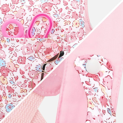 GAGAKU Doll Carrier for Stuffed Animals, Reborn Baby Doll Accessories Toy Carriers for Kids 3+ Toddlers - Pink Wax Flowers