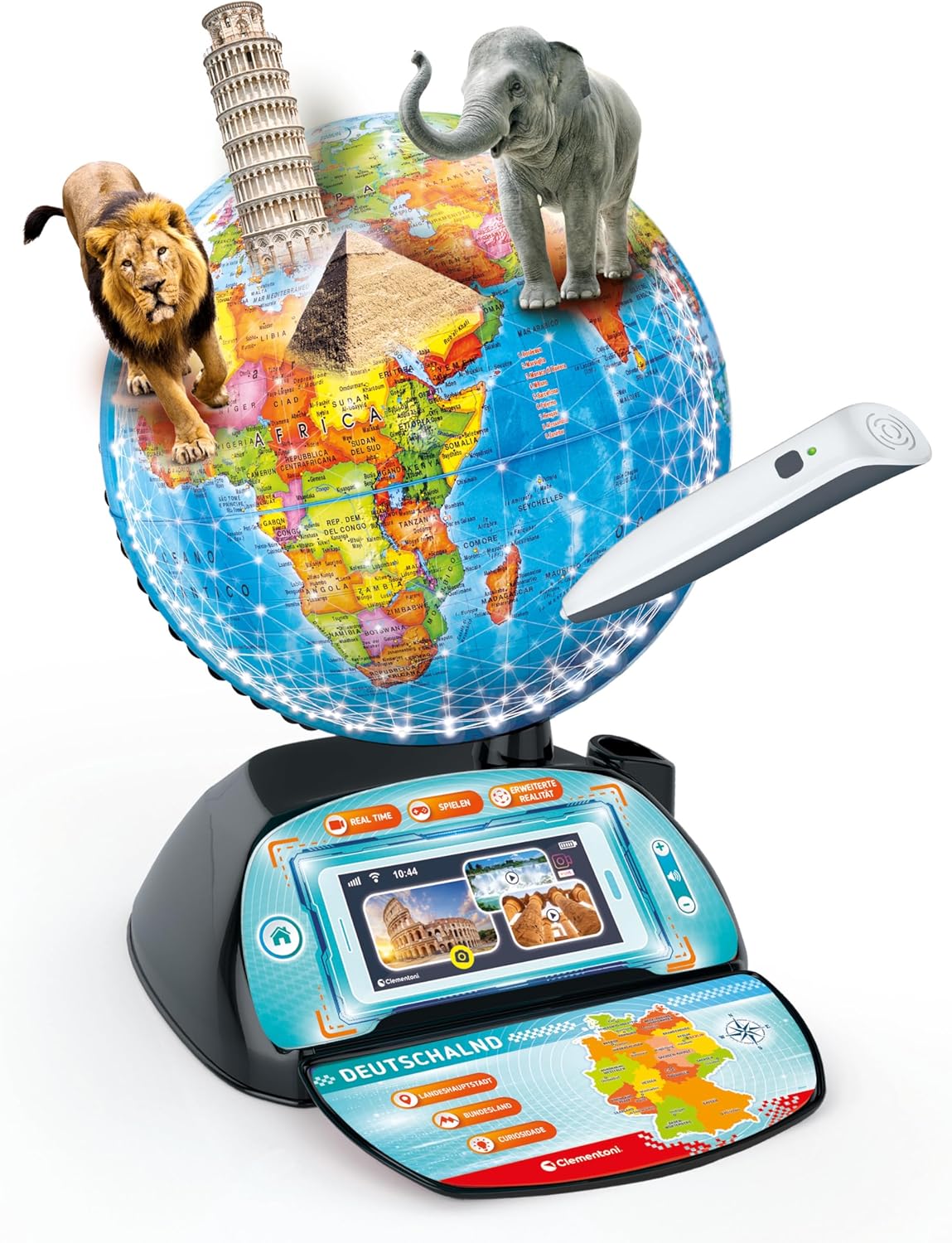 Clementoni 59364 Real-time Digital World Globe for Kids Ages 7 and Up