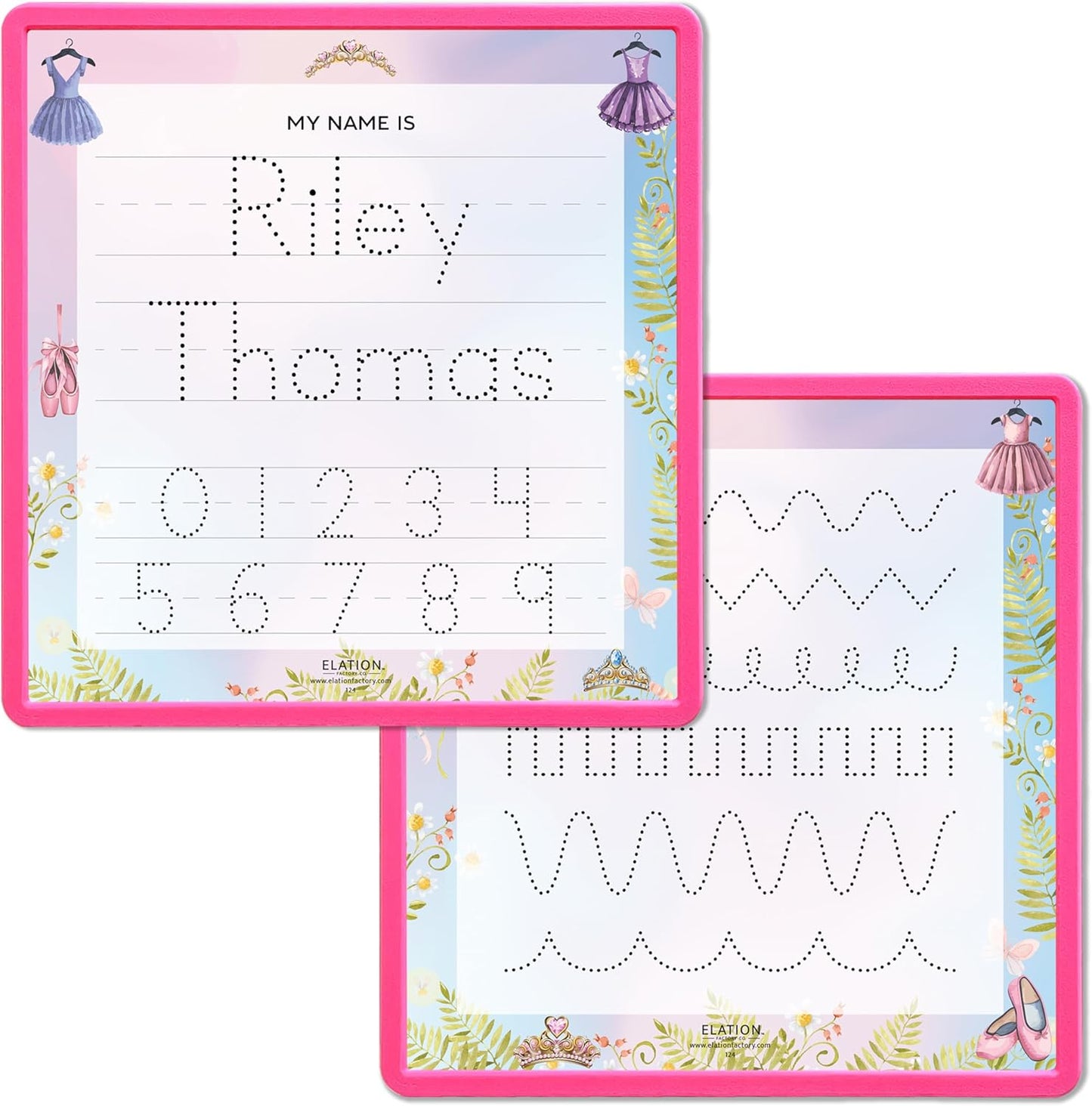 Kid's Name Tracing Board | Dry Erase Letter Tracing | Reusable Writing Practice Board | Personalized | Ballet Theme