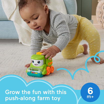 Fisher-Price Baby Toy Corn Popper Push-Along Vehicle with Sounds for Crawling Developmental Play Infants Ages 6+ Months