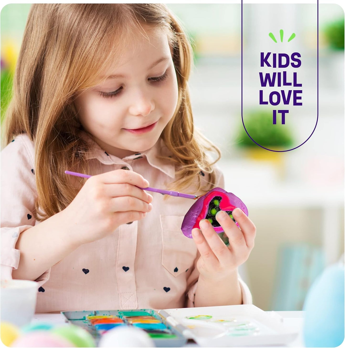 Dan&Darci Rock Painting Kit for Kids - Arts and Crafts for Girls & Boys Ages 6-12 - Craft Kits Art Set - Supplies for Rocks Paint - Best Tween Gift Ideas for Kid Activities Age 6 7 8 9 10 11