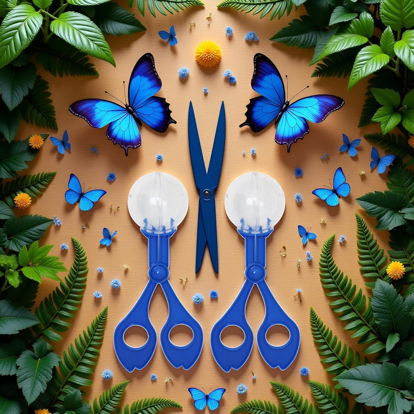 2-Pack Nature Exploration Tools - Ergonomic Scoopers and Clamps for Field Research and Outdoor Activities, Durable Plastic Design with Non-Slip Grip