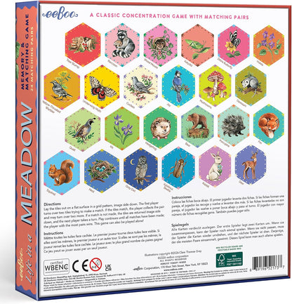 eeBoo: Memory and Matching Game - Life on Earth- 24 Pairs, Develops Recognition, Concentration, Memory & Vocabulary Skills, Age 3+