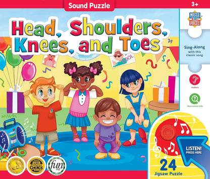 Masterpieces 24 Piece Old McDonald Sing-A-Long Sound Floor Puzzle for Kids - 18"x24"