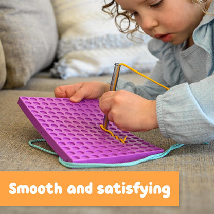 SPARK & WOW Calm Down Threading Boards | Set of 2 | Sensory Activity Board | Autism Toys for Play Therapy | ADHD Toys for Sensory Play