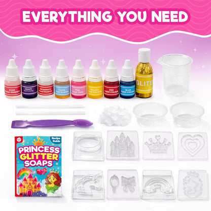 Doctor Jupiter Glam Science, DIY Makeup Craft Kit for Girls Ages 6+ | 50+ Beauty Recipes - Make Your Own Makeup, Perfume, Lip Gloss, Bath Bomb| Birthday Gift Ideas for 6-7-8-9-10-11-12 Year Olds