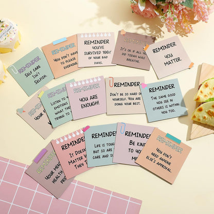 Copkim 15 Pcs Mental Health Fridge Magnets Boho Inspirational Daily Reminder Refrigerator Magnets Mental Reminder Notes Affirmations Encouragement Gift for Kitchen Whiteboard Therapy Office Home Decor