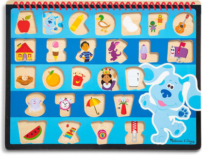 Melissa & Doug Blue's Clues & You! Wooden Chunky Puzzle - Alphabet (26 Pieces), Multi