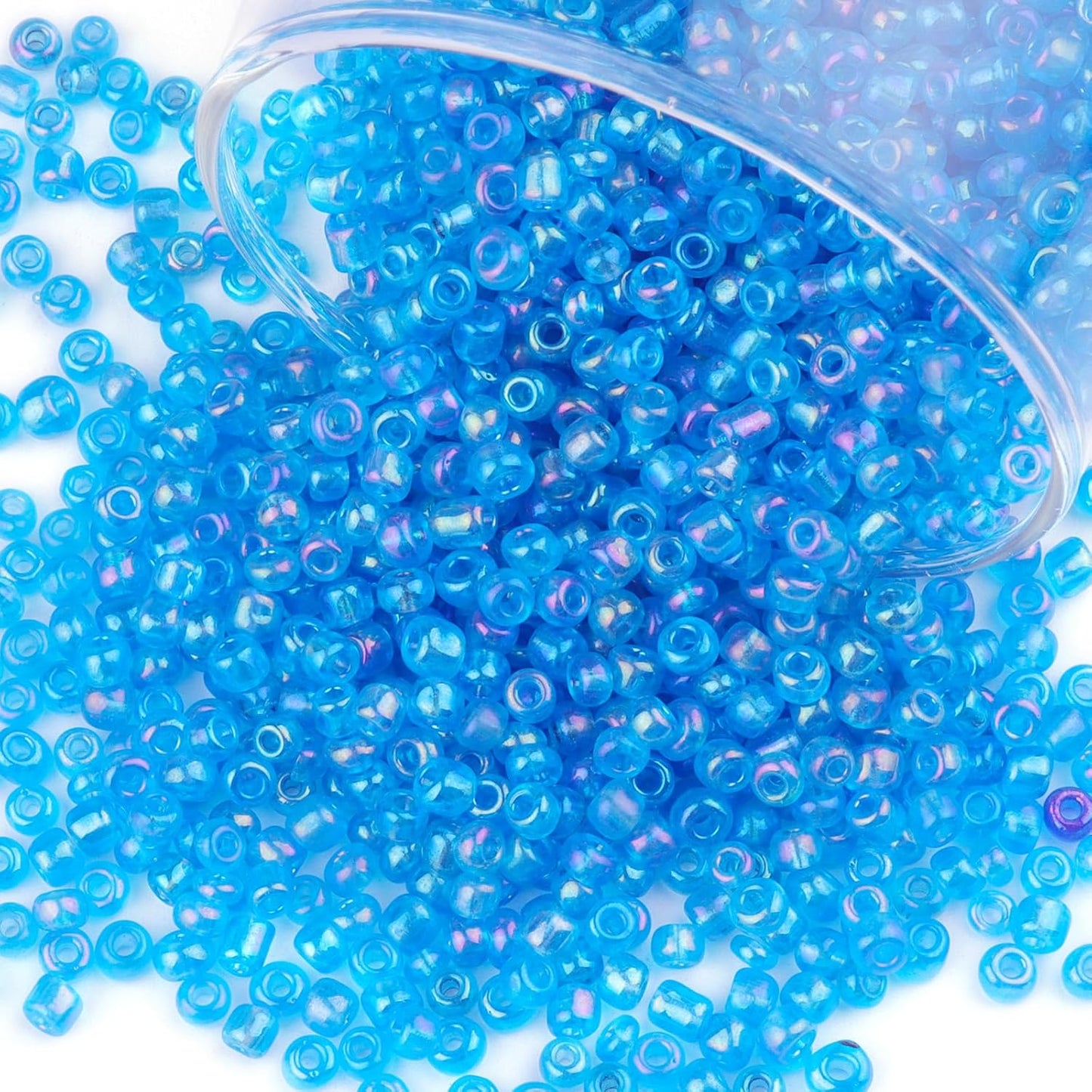 10100 Pcs Size 11/0 Glass Seed Beads, 2 mm Dark Green Small Mini Spacer Loose Pony Beads for Jewelry Making and DIY Crafts - Colors B