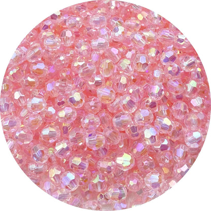 200 PCS 10mm Acrylic Faceted Spacer Beads AB Color Glossy Round Loose Beads for Jewelry Making Bracelet Necklace Earring Ornament Wind Chimes Key Chains(Deep Purple AB)