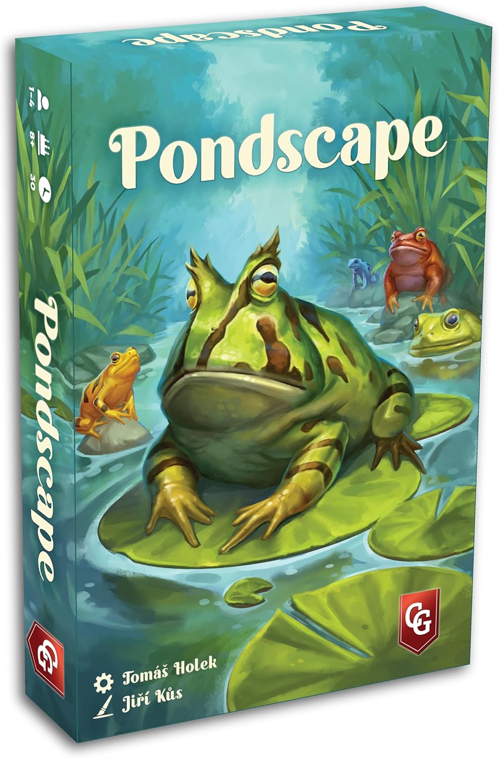 Pondscape, Cozy Family Strategy Card Game for Kids and Adults – for 1–4 Players, Ages 8+ – Family Games Night Essential
