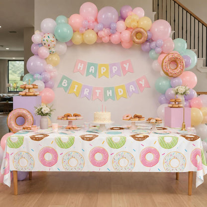 Blue Orchards Science Table Covers (Pack of 3) - 54"x108" XL - Science Birthday Party Decorations, Chemistry Party, Laboratory Theme Table Cloth