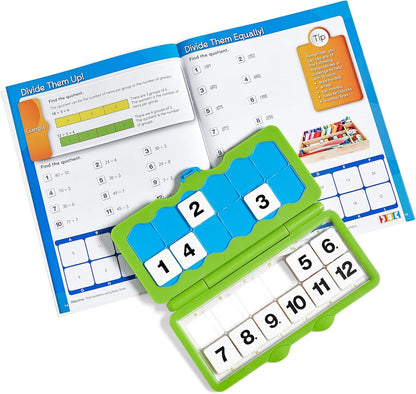 hand2mind VersaTiles Math Practice Take Along Set for Grade 3, Homeschool Curriculum, Math Workbook for Students, Elementary Classroom Must Haves, Kids Learning Activities for Third Grade