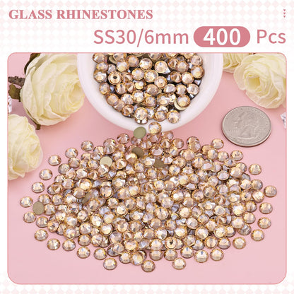5000PCS SS6/2mm Glass Crystal Rhinestones (Clear), Bedazzling Flatback Rhinestones for Crafting DIY Crafts Nail Art Makeup Decoration, Gems Diamond Charms for Tumbler Shoes Clothing Mug