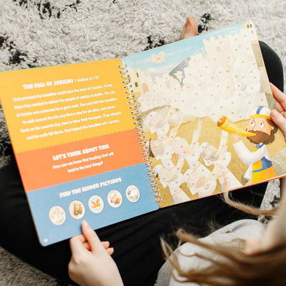 Activity Sticker Book 7 and Up The Life of Jesus Sticker Stories Puzzle Book Explore 10 New Testament Adventures 756 Reusable Stickers Spiral Binding