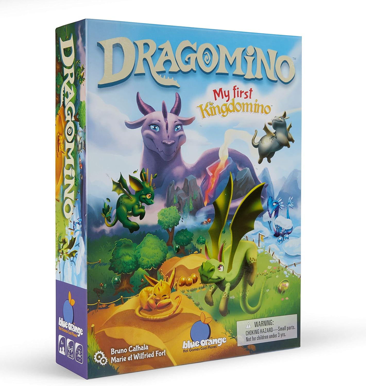 Strategy Board Game Extension for Kids, Teens and Family, Tabletop Game Nights, Ages 8 & Up, 2 to 5 Players, Kingdomino Age of Giants Expansion by Blue Orange Games