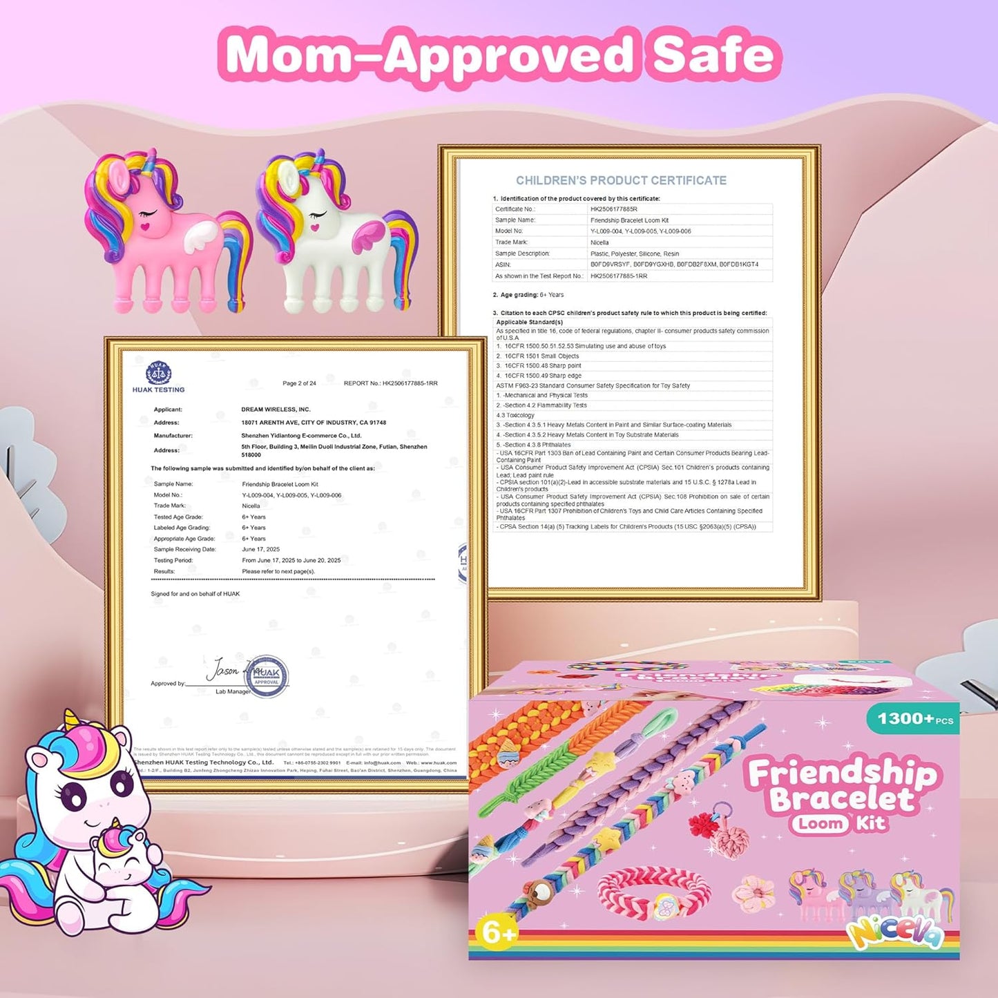 Rubber Band Bracelet Kit for Kids Girls Ages 6-12, 1300+ PCS DIY Craft Kits with 2 Weaving Comb & Organizer, Weaving Loom Kit Toys, Christmas Birthday Valentine Gifts for 7 8 9 10 11 12 Year Old