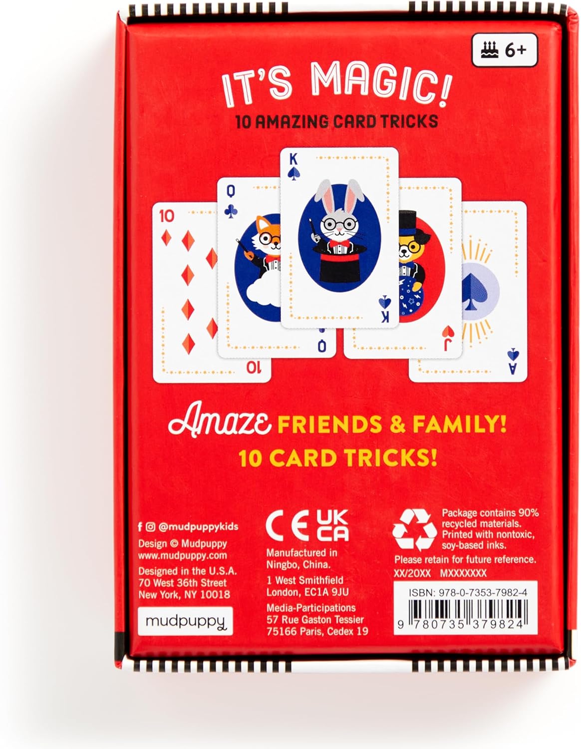 Mudpuppy Wild Unicorn! – Unicorn Version of Classic Kids Crazy 8's Card Game with Cute Illustrations of Unicorns for Children Ages 4 and Up, 2-4 Players