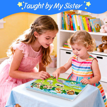 Busy Book for Toddlers 3+, Preschool Learning Activities with 30 Themes Prek Preschool Workbooks, Montessori Educational Learning Toys for Autism Sensory Travel toys,Back to School,Birthday Gifts