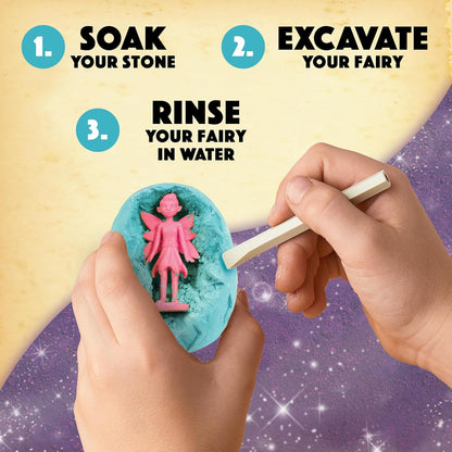 MindWare Dig It Up! Discoveries Fairies Dig Kit – 12 Surprise Eggs and 12 Fairies Toys for Girls & Boys - Great for Birthday Party Kids Activities - Ages 4 and Up