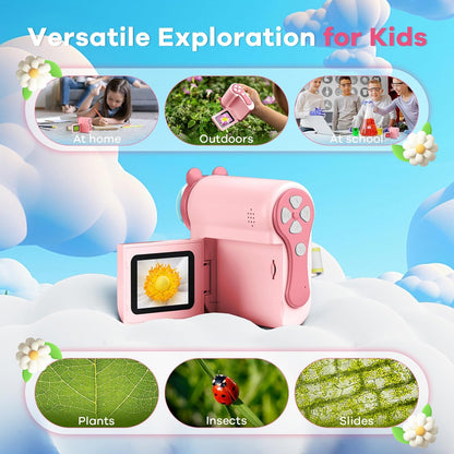 Hideal HP60 IPS Microscope for Kids: [Auto On & Off] [3-in-1] 2" Portable Handheld Microscope Miniscope, Pocket Mini Scope Educational Science Kit, Christmas Birthday Gifts for Kids, PC View, Blue