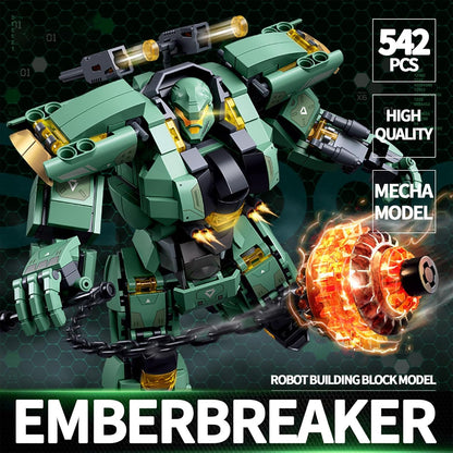 Ice Warrior Mech Building Blocks Sets Transforming Mech Robot Building Kits Mech Action Figures Model Toys Gift for Adults Kids Teens 561 PCS