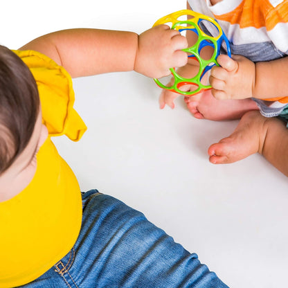 Bright Starts Oball Musical Toy, Jingle & Shake Pal, BPA-Free Easy-Grasp Baby Rattle Toy, Ages Newborn+