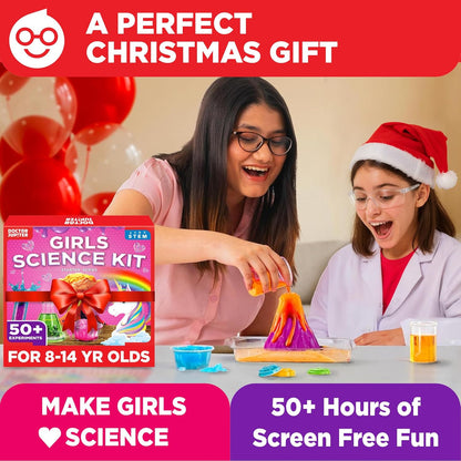 Doctor Jupiter Preschool Science Kit for Kids Ages 3-5 | Toddler Learning Activities, Birthday Gift Ideas for 3-4-5 Year Old Girls | Learning & Educational Toy STEM Kit with 100+ Experiments