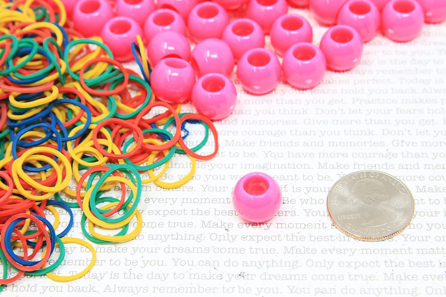 160PC 12x15 mm Premium Wholesale Pony Beads, Bracelet Cool Beads, Beads for Hair Braids, Beads for Kids Crafts, Plastic Beads, Hair Beads for Braids for Girls
