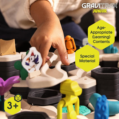 Ravensburger GraviTrax Junior Starter‑Set - Dino - 59‑Piece Marble Run Building Set - Preschool STEM Construction Toy - Interactive Learning for Kids Ages 3+