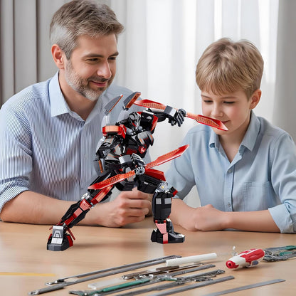 Ice Warrior Mech Building Blocks Sets Transforming Mech Robot Building Kits Mech Action Figures Model Toys Gift for Adults Kids Teens 561 PCS