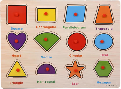 Wooden Number Puzzle for Toddlers 3+ Years Old – Montessori Counting & Math Learning Toy with Board & Blocks, Educational Preschool Gift for Boys & Girls