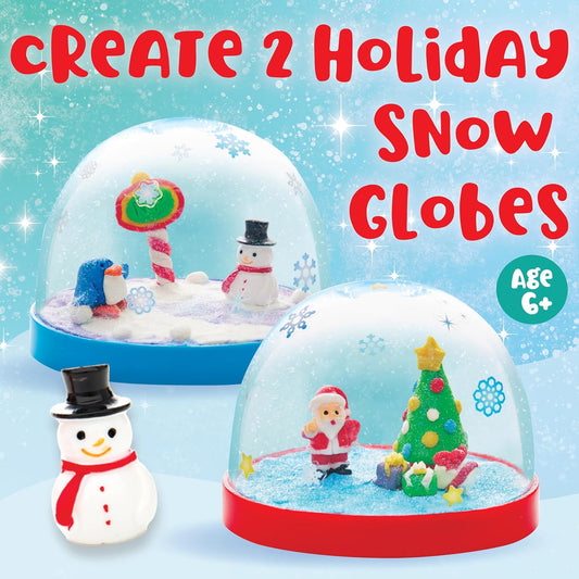 Creativity for Kids Make Your Own Holiday Snow Globes - Gifts and Crafts for Girls, Create 2 Snow Globes, Holiday Crafts for Children, Christmas Activities (Ages 6+)