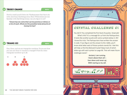 The 100 Best Brain Teasers for Kids: A Mind-Blowing Challenge of Wordplay, Math, and Logic Puzzles