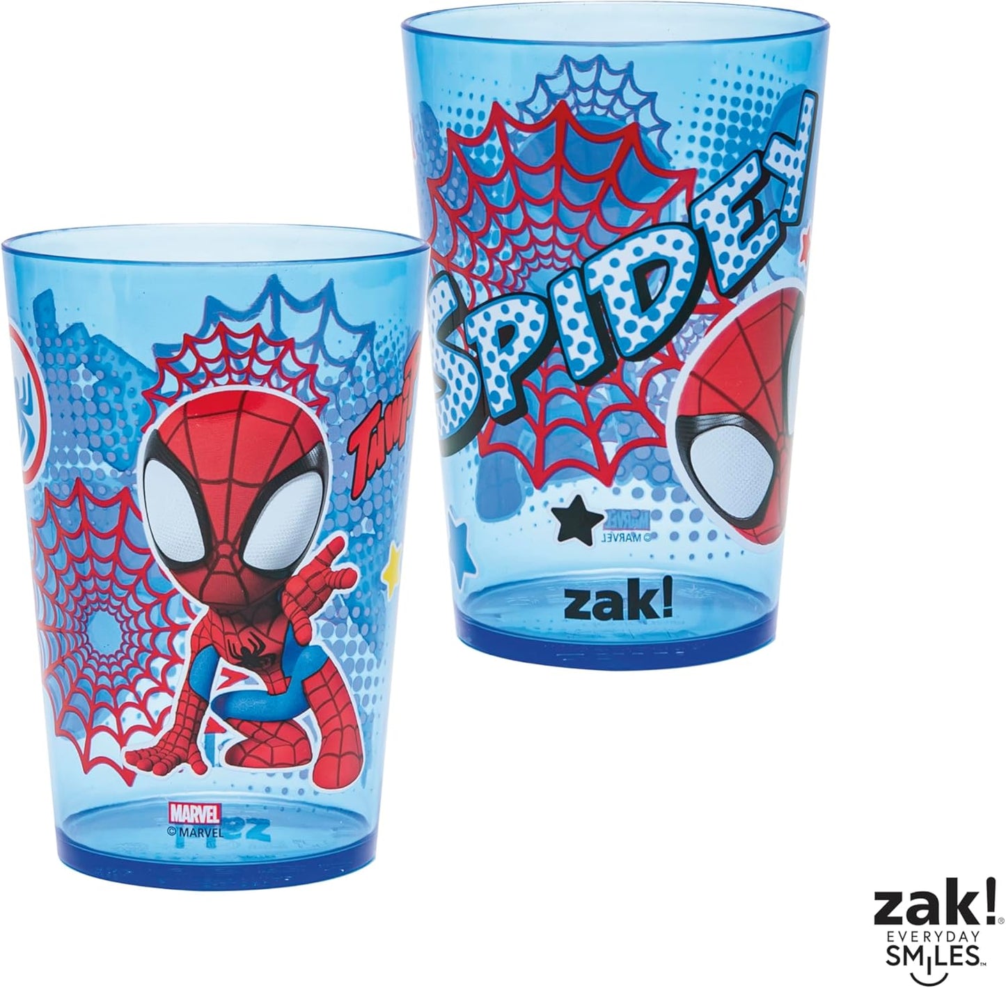 Zak Designs 14.5oz Disney Frozen 2 Nesting Tumbler Set Includes Durable Plastic Cups, Fun Drinkware is Perfect for Kids, 4pk (14.5oz, Anna & Elsa & Olaf)