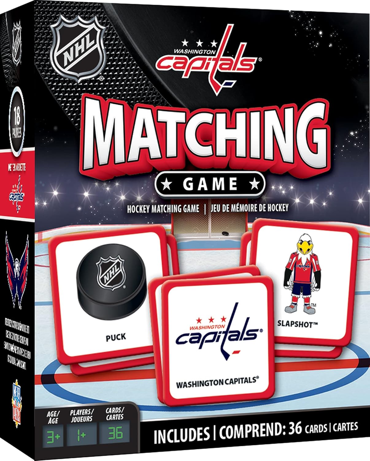 MasterPieces NHL Chicago Blackhawks Matching Game, For Ages 3+ - Fun Family Entertainment for Kids and Adults - Educational, Engaging, and Perfect for Game Night, Interactive Classroom Activities