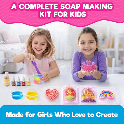 Doctor Jupiter Glam Science, DIY Makeup Craft Kit for Girls Ages 6+ | 50+ Beauty Recipes - Make Your Own Makeup, Perfume, Lip Gloss, Bath Bomb| Birthday Gift Ideas for 6-7-8-9-10-11-12 Year Olds
