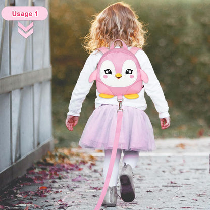 Accmor Toddler Harness Backpack Leash, Cute Dinosaur Backpacks with Anti Lost Wrist Link, Cute Mini Child Backpack Wristband Tether Strap and Protection Leashes for Boys Girls Aged 1-3 Years