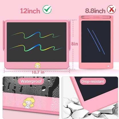 Hockvill LCD Writing Tablet for Kids, 16Inch Toys for Girls Boys Drawing Pad for 3 4 5 6 7 Year Old Kid, Toddler Doodle Board Christmas Birthday Gift for Kids，Erase Lock Writing Board