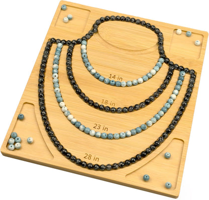 Petoysoso Bead Boards for Jewelry Making, Bamboo Beading Board for Jewelry Bracelet Making, Bracelet Bead Board, Bracelet Bead Board for Bracelet, Jewelry Making Supplies,Bead Tray 5" to 8"
