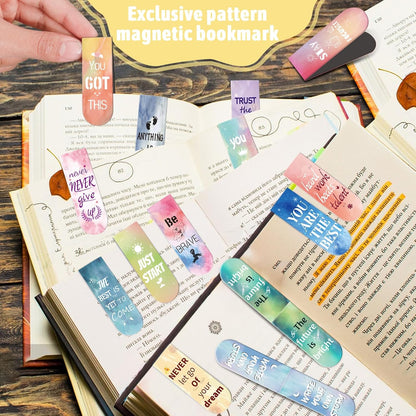 Magnetic Bookmarks - Tumwisk 24PCS Bible Bookmark Christian Bookmarks Cross Bookmark Book Magnets, Magnetic Cross Page Holders for Bibles Study, Religious Gifts for Teacher Students Book Lovers