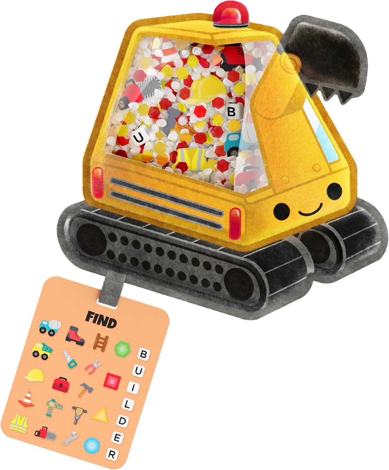 Vango BIZYBOO - The Original Seek & Find Plush - Hidden Object Search Problem Solving Educational Matching Game for Kids 2 and Up (Spike)