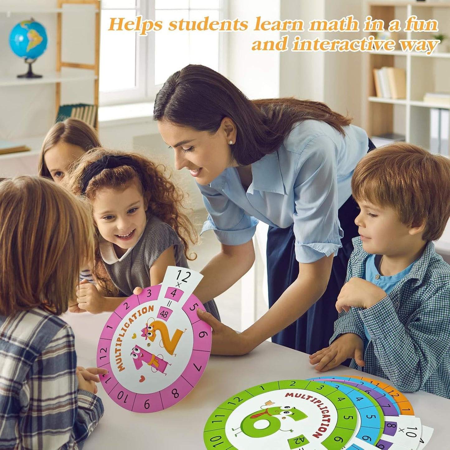 Cinrobiye Math Multiplication Game Multiplication Spinning Game 12Set Learning & Education Activities Cards for Classroom Must Haves Homeschool Supplies Multiplication Machine Rewards Prizes