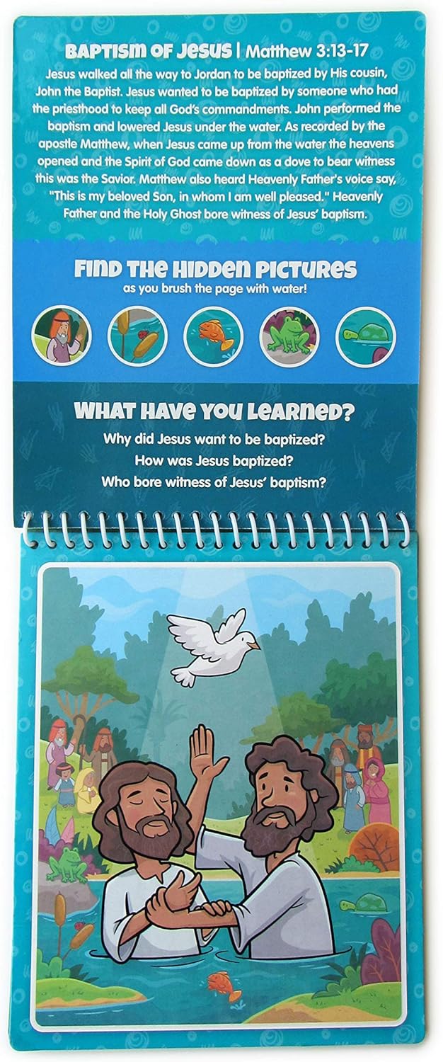 Water Reveal Coloring Scripture Book for Kids Ages 3+. New Testament Bible Stories: Preschool, Elementary, Primary, Christian, Religion